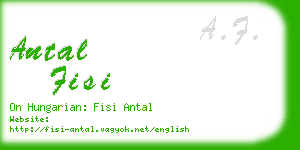 antal fisi business card